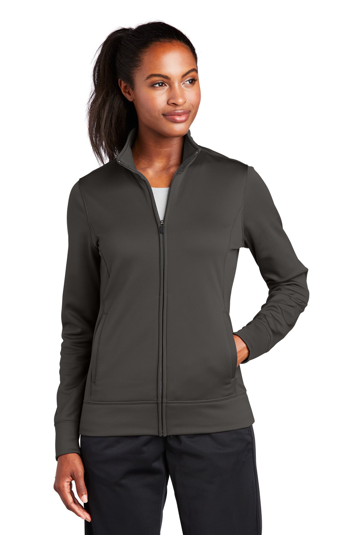 Sport-Tek ® Women's Sport-Wick ® Fleece Full-Zip Jacket. LST241