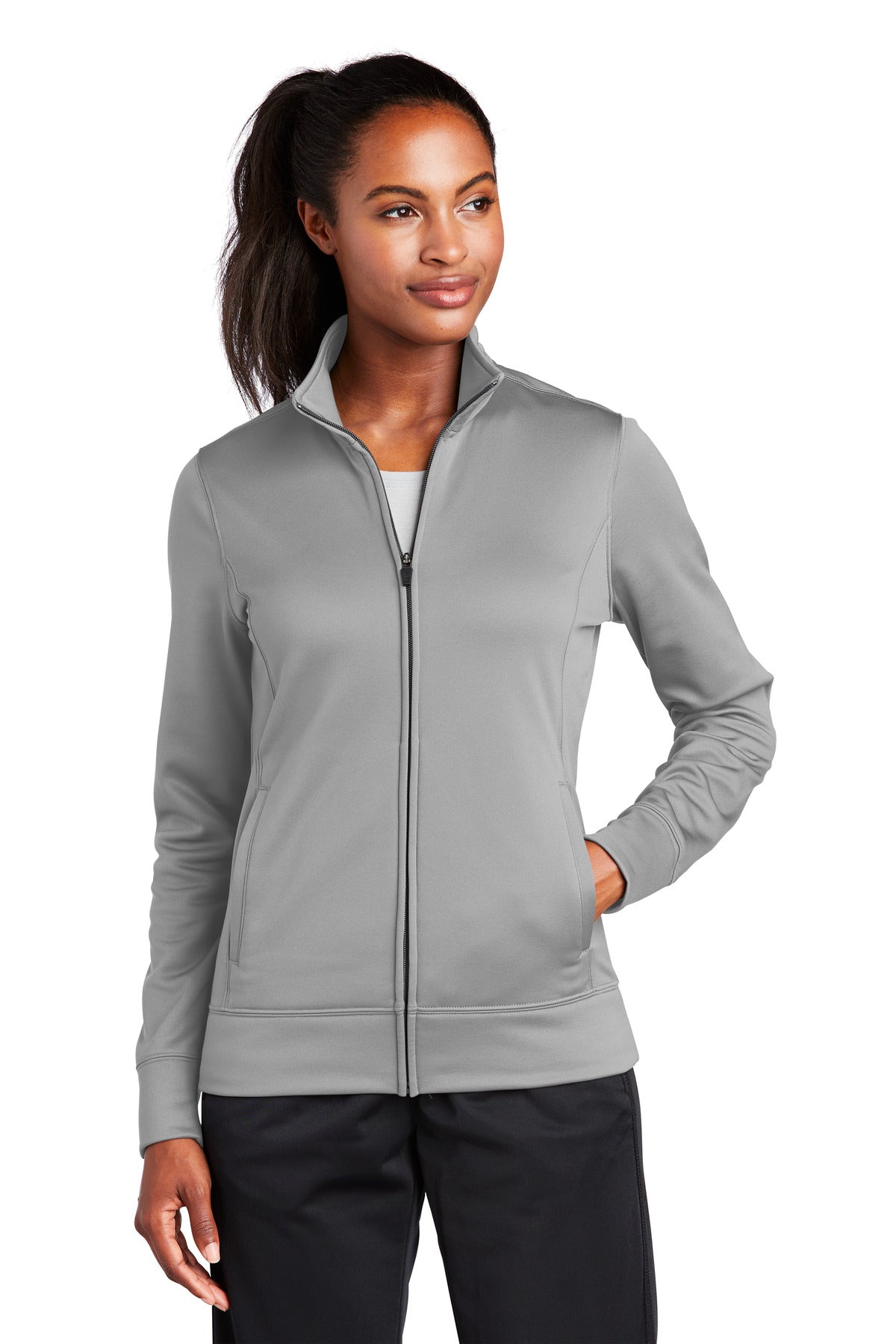 Sport-Tek ® Women's Sport-Wick ® Fleece Full-Zip Jacket. LST241