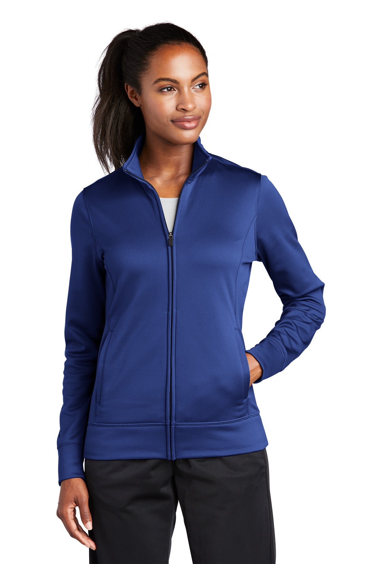 Sport-Tek ® Women's Sport-Wick ® Fleece Full-Zip Jacket. LST241