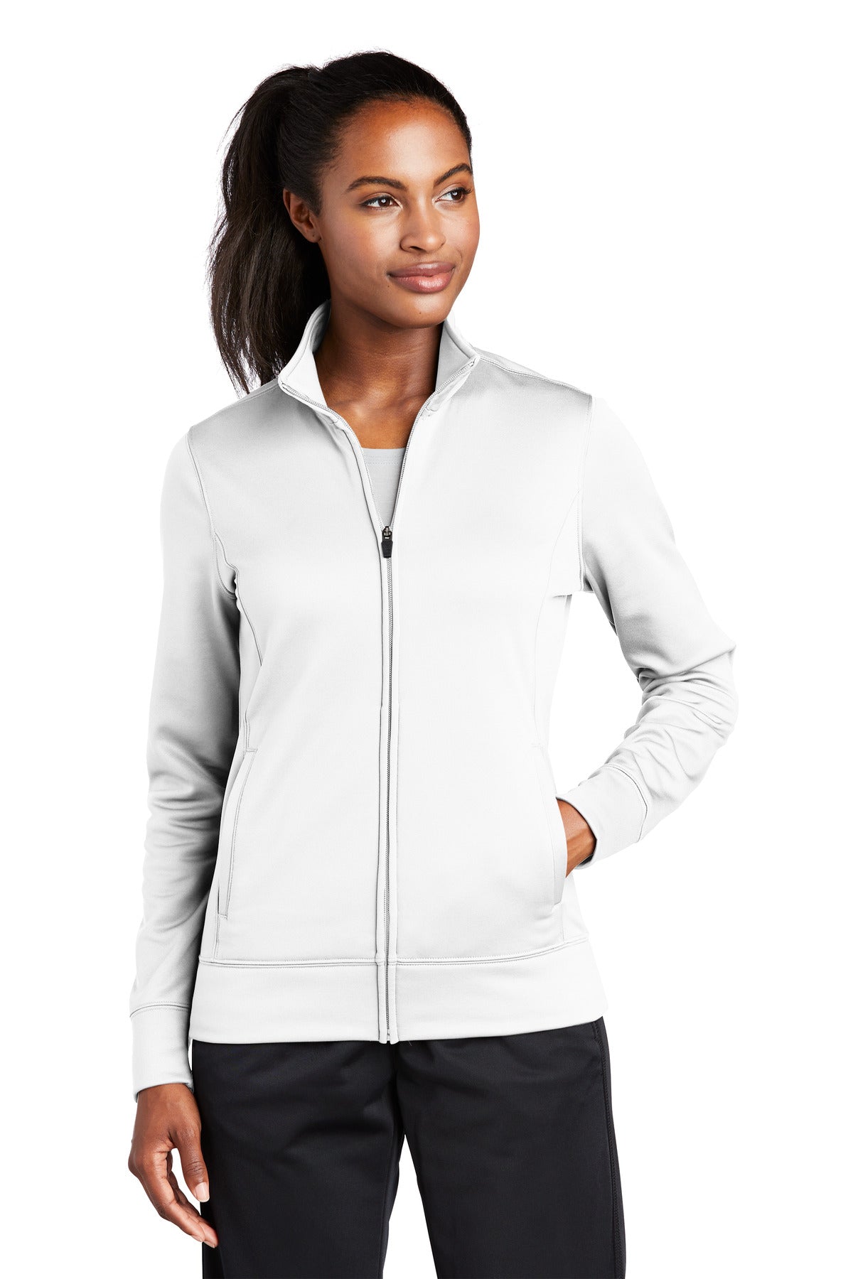 Sport-Tek ® Women's Sport-Wick ® Fleece Full-Zip Jacket. LST241