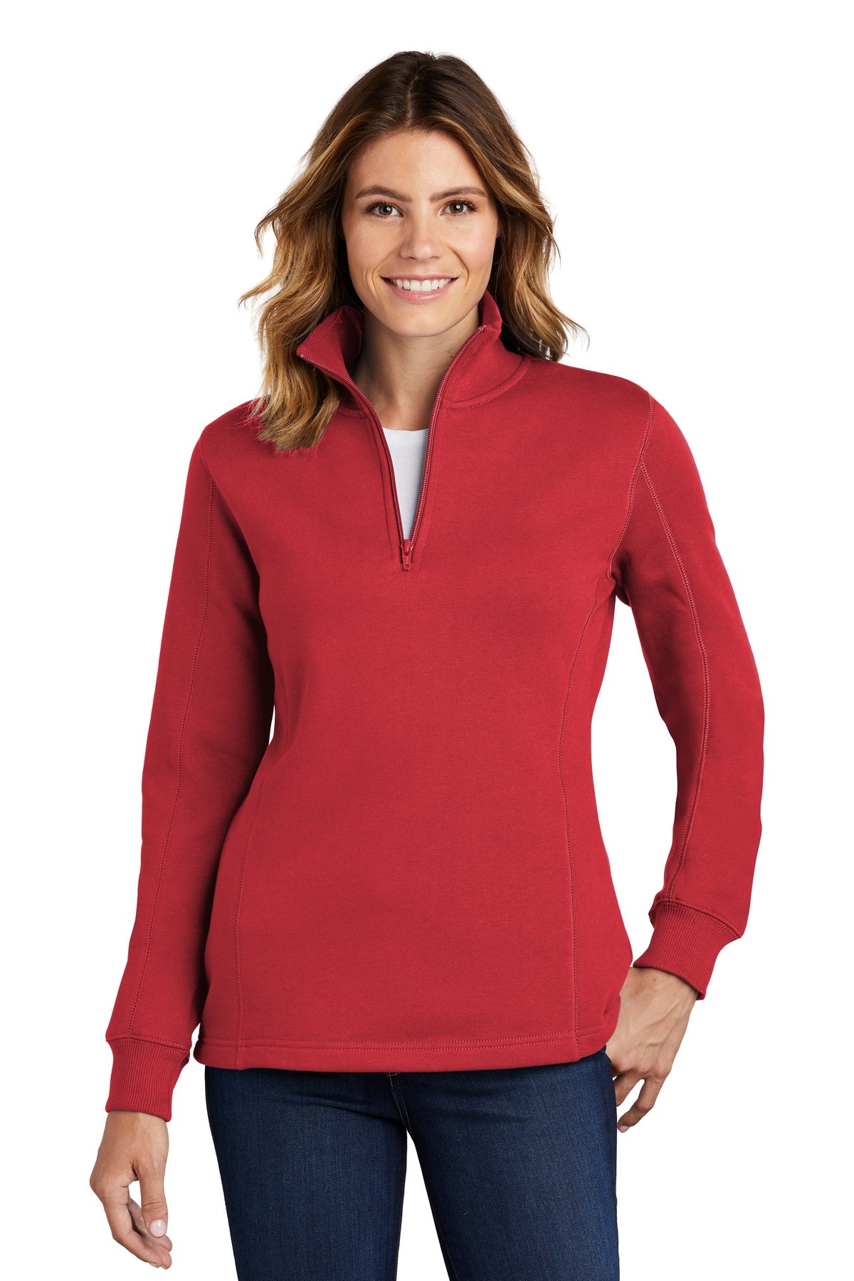 Sport-Tek ® Women's 1/4-Zip Sweatshirt. LST253
