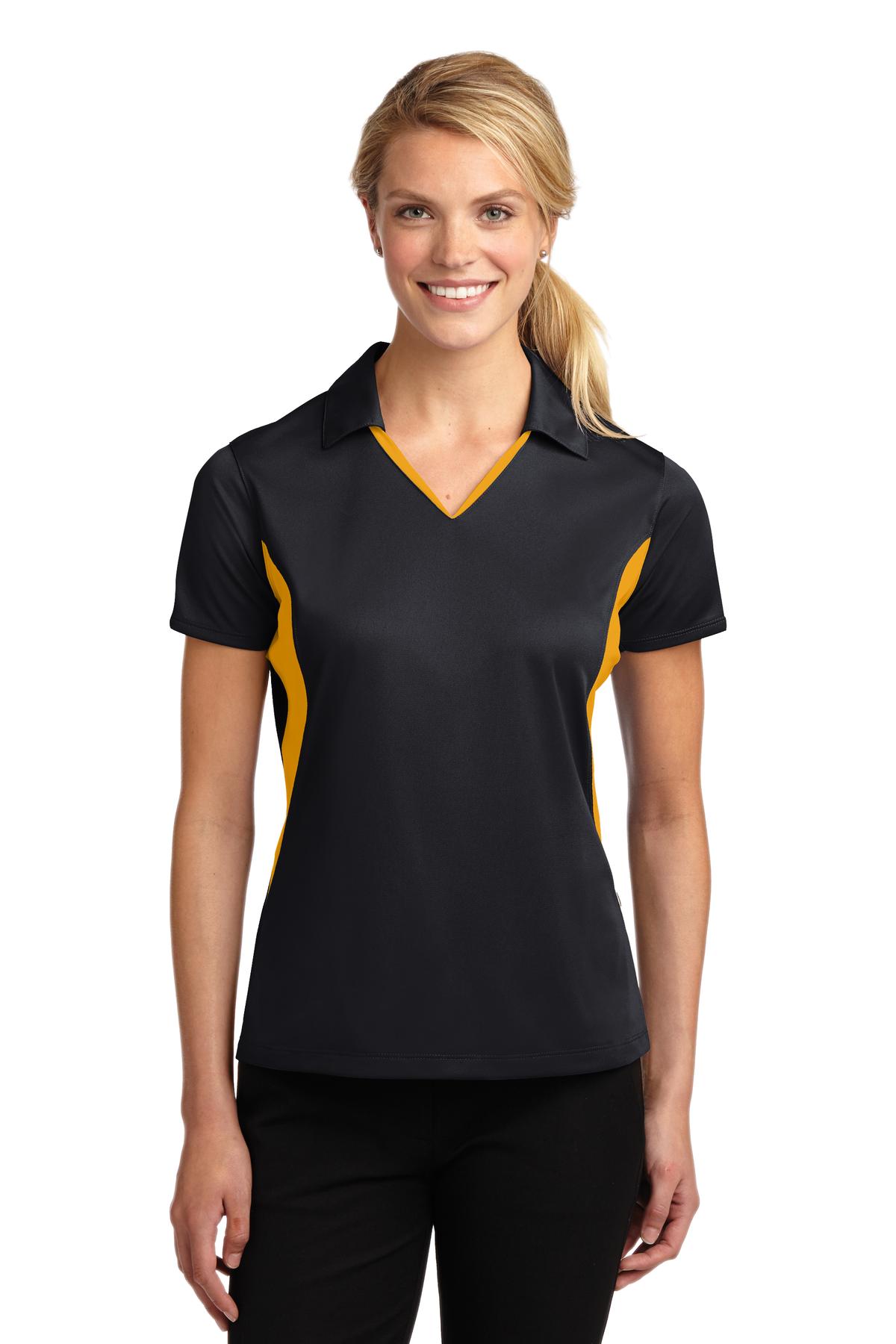 Sport-Tek ® Women's Side Blocked Micropique Sport-Wick ® Polo. LST655