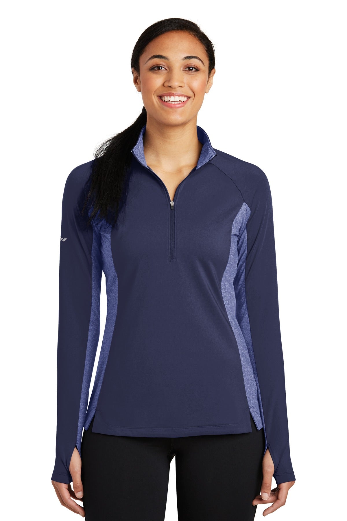 Sport-Tek ® Women's Sport-Wick ® Stretch Contrast 1/4-Zip Pullover. LST854