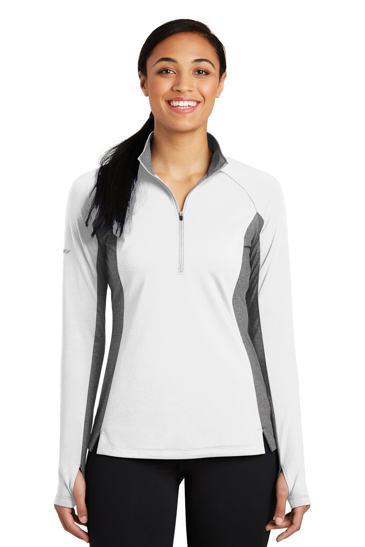 Sport-Tek ® Women's Sport-Wick ® Stretch Contrast 1/4-Zip Pullover. LST854