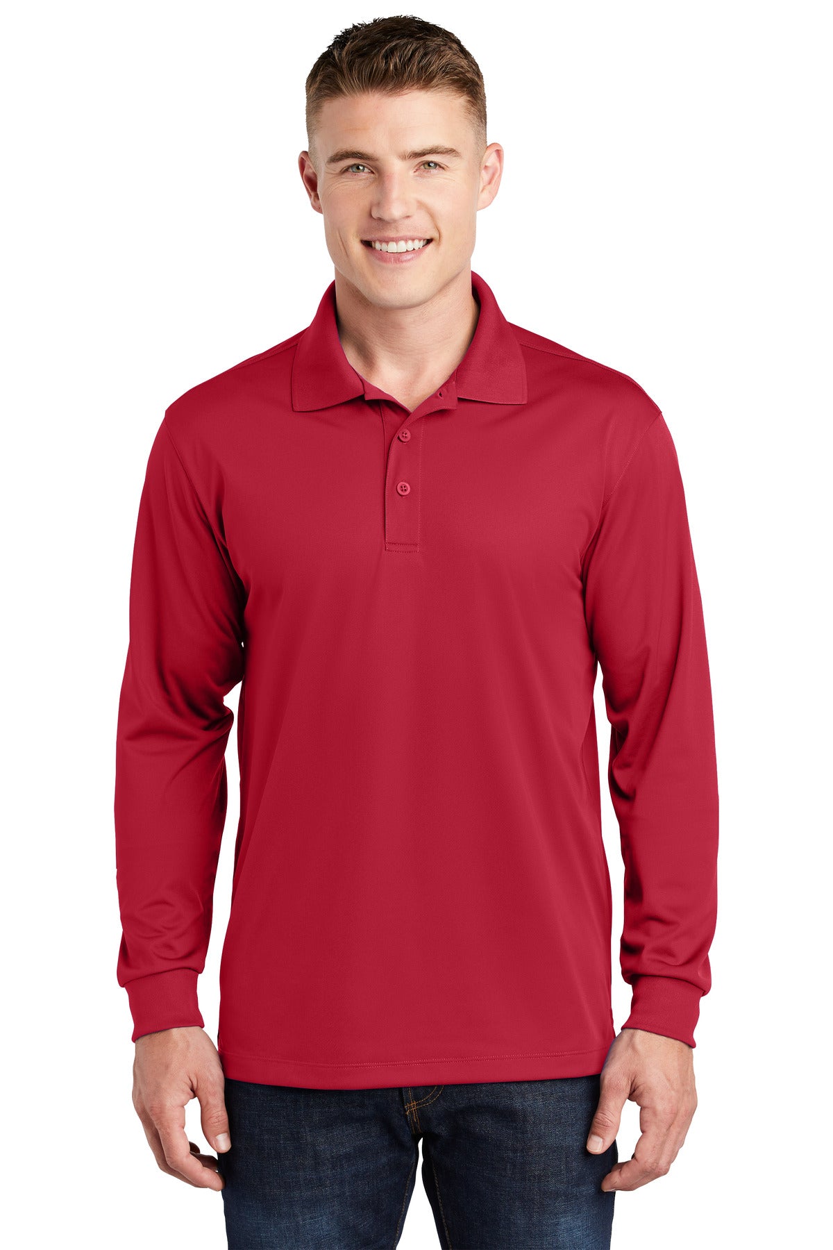 Sport-Tek ® Long Sleeve Micropique Sport-Wick ® Polo. ST657