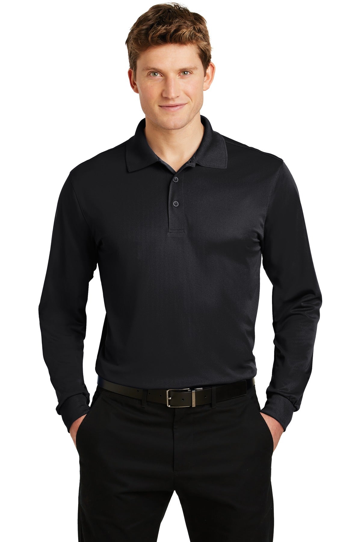 Sport-Tek ® Long Sleeve Micropique Sport-Wick ® Polo. ST657