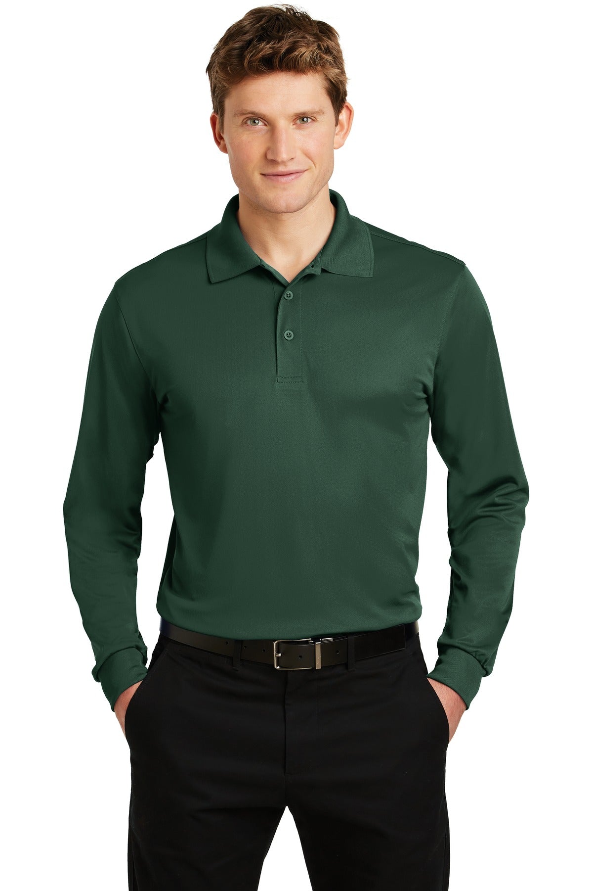 Sport-Tek ® Long Sleeve Micropique Sport-Wick ® Polo. ST657