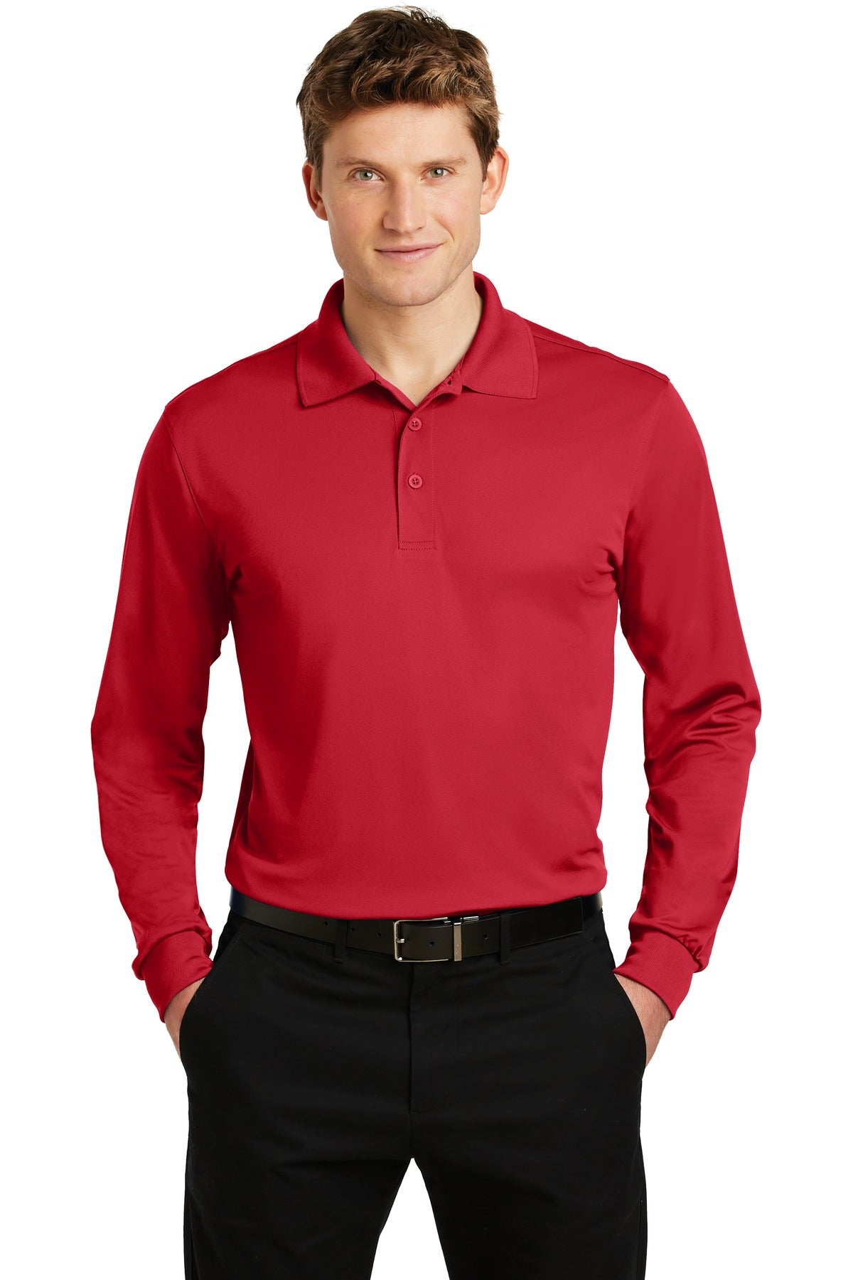 Sport-Tek ® Long Sleeve Micropique Sport-Wick ® Polo. ST657
