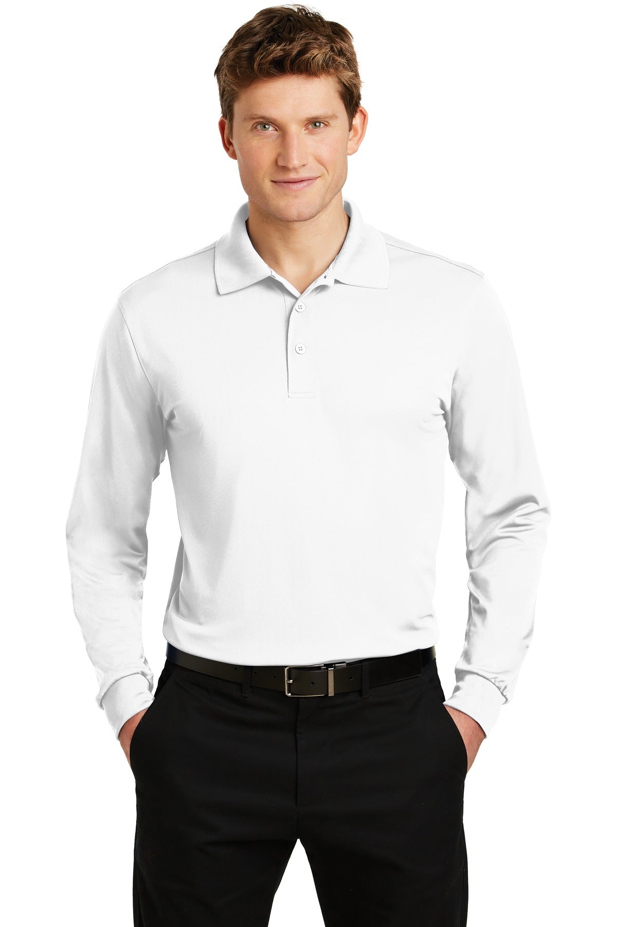 Sport-Tek ® Long Sleeve Micropique Sport-Wick ® Polo. ST657