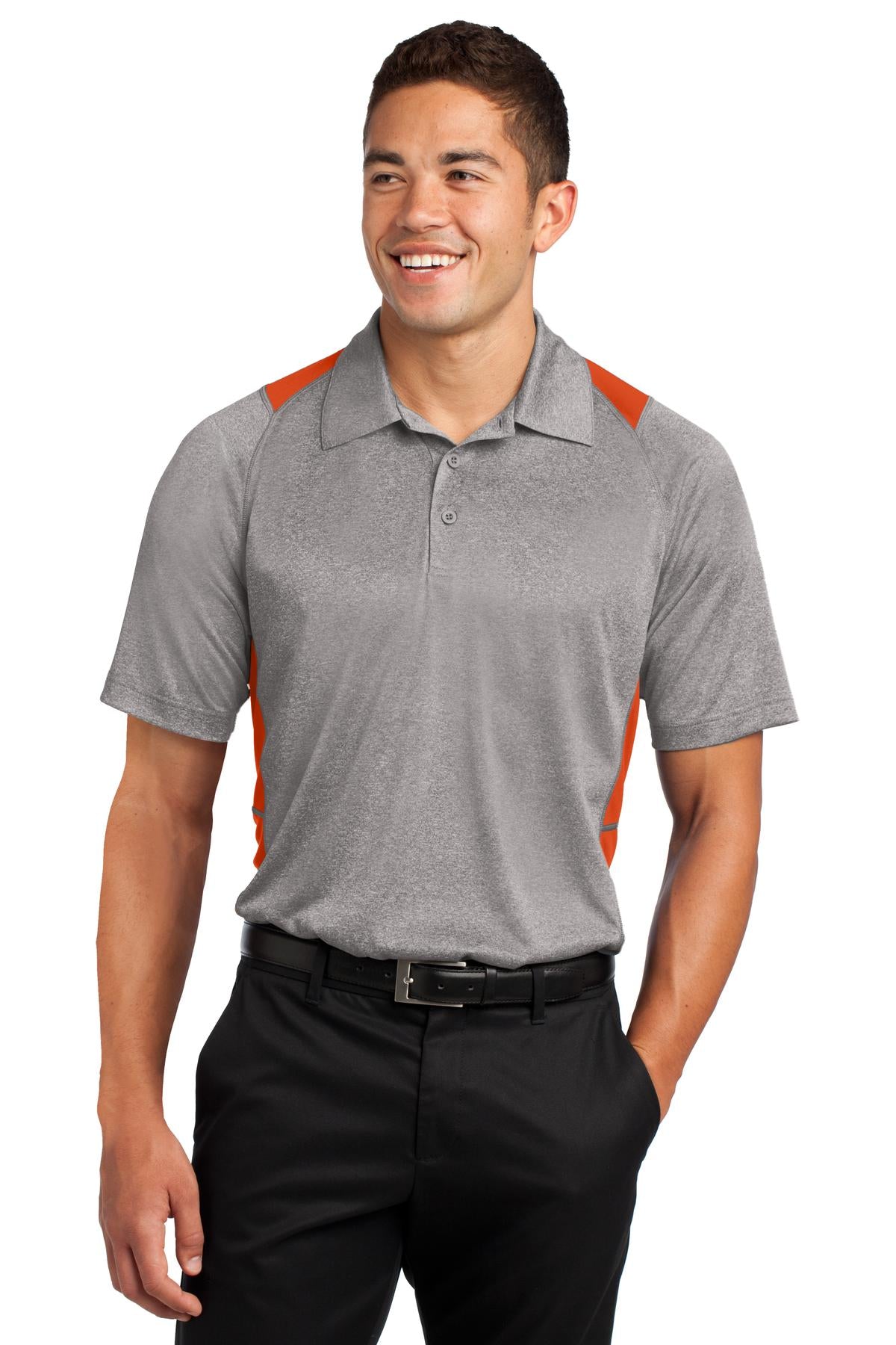Sport-Tek ® Heather Colorblock Contender ™ Polo. ST665