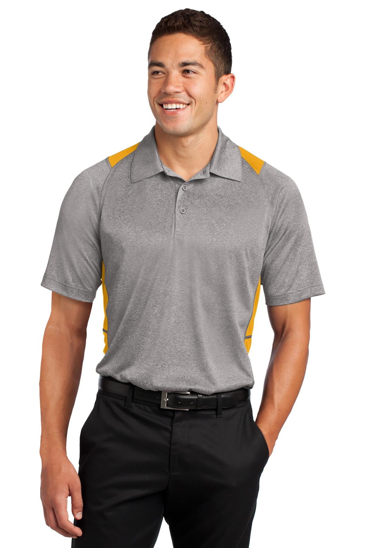 Sport-Tek ® Heather Colorblock Contender ™ Polo. ST665
