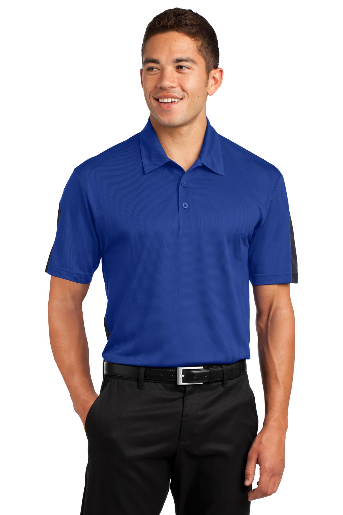 Sport-Tek ® PosiCharge ® Active Textured Colorblock Polo. ST695