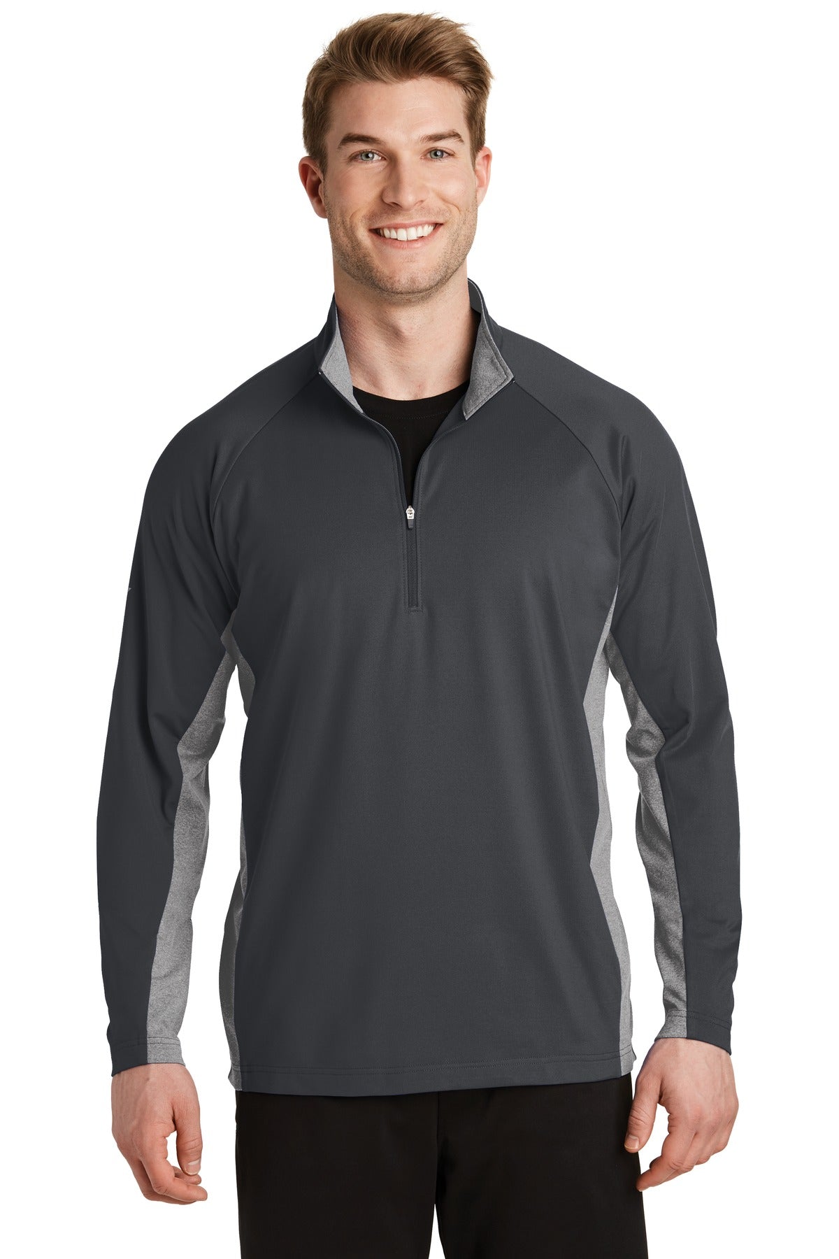 Sport-Tek ® Sport-Wick ® Stretch Contrast 1/4-Zip Pullover. ST854