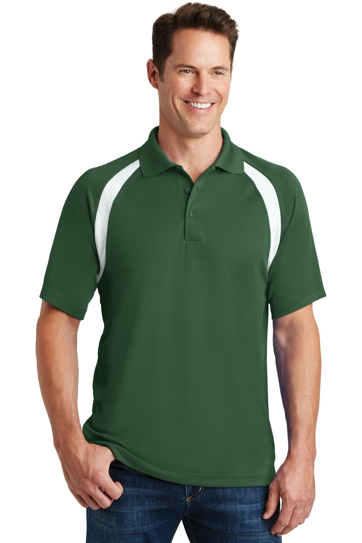 Sport-Tek ® Dry Zone ® Colorblock Raglan Polo. T476