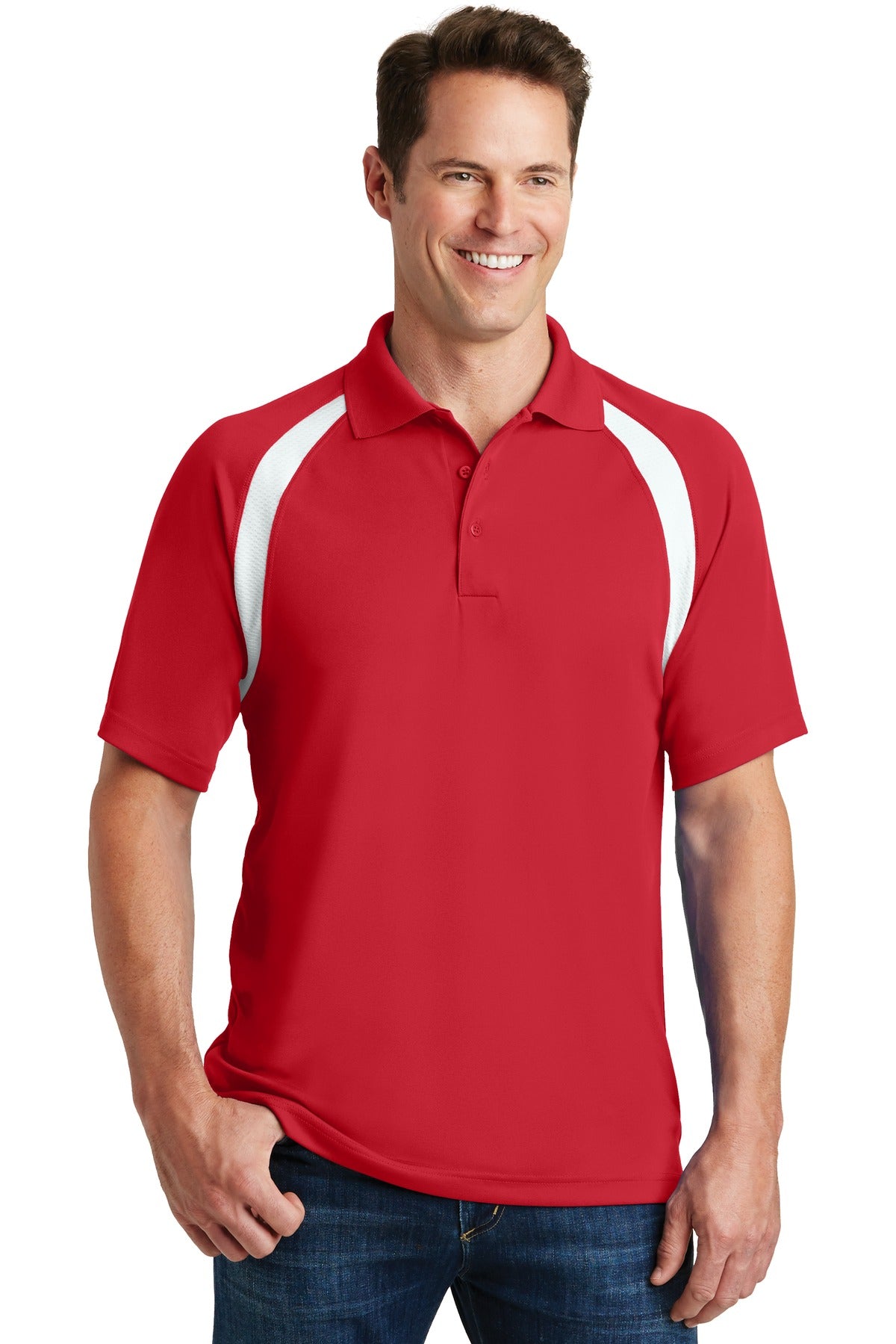 Sport-Tek ® Dry Zone ® Colorblock Raglan Polo. T476